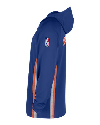New York Knicks Zoned Men's Nike Dri-FIT NBA 1/4-Zip Hoodie. Nike.com